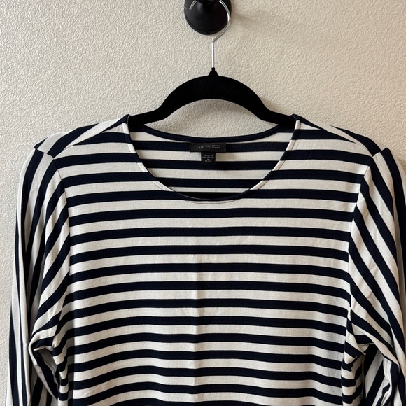 J. Jill Navy and White Striped Long Sleeve Top - Picture 3 of 6
